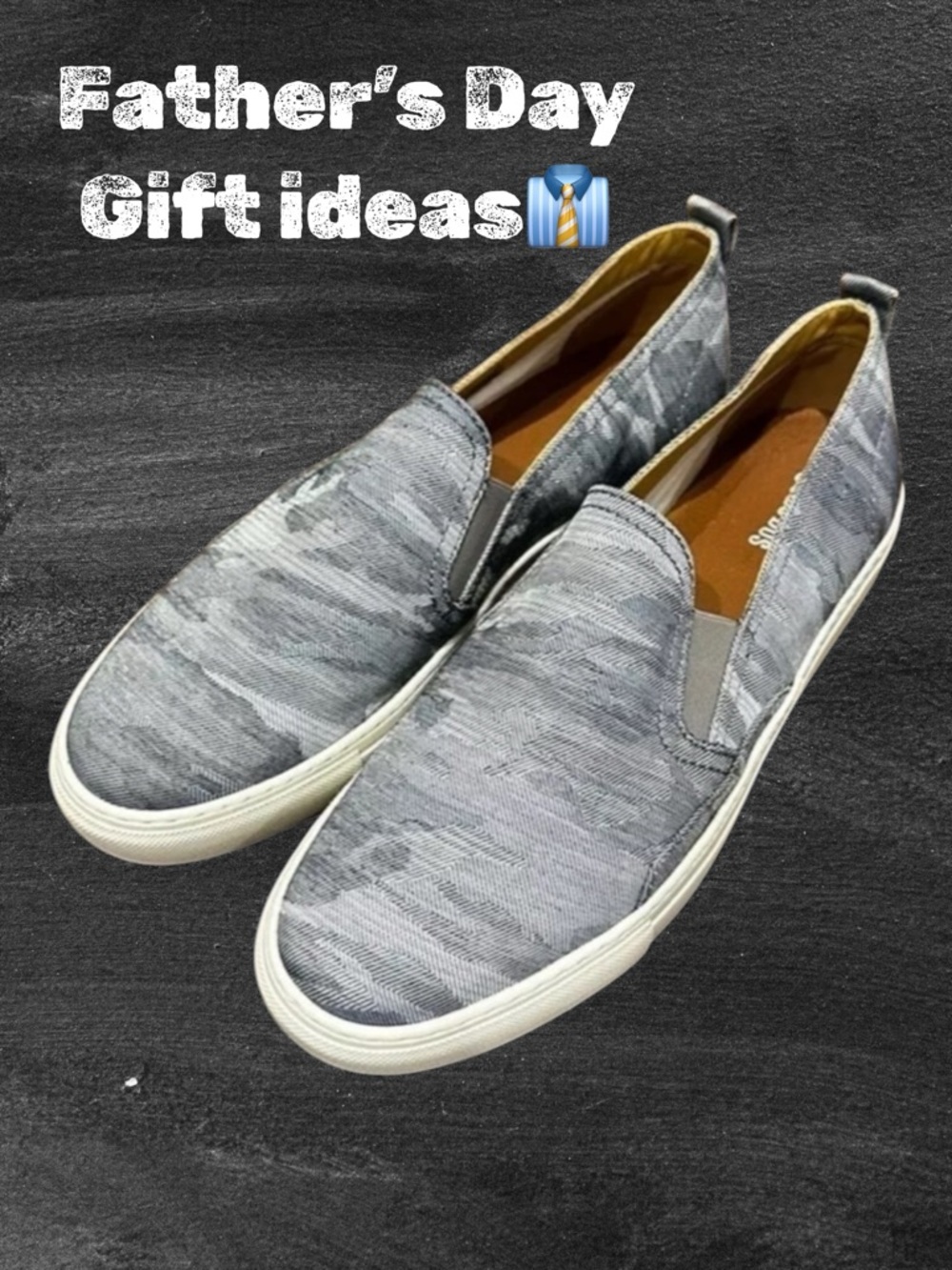 New Men’s Slip On Algarve Soludos Sneakers Gray Camouflage Canvas